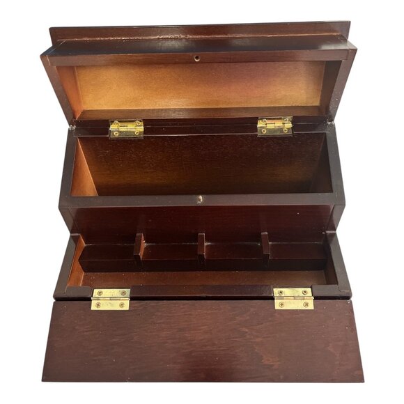 VTG Bombay Company Wooden Step Chest Organizer Box – Made in Taiwan - Picture 2 of 9